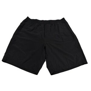 Birddogs Men XL Gym Shorts Black Built-in Liner Athletic Training Workout Long